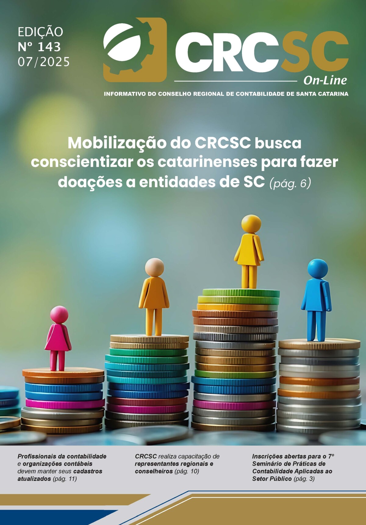 Mobilização do CRCSC busca conscientizar os catarinenses a fazer doações a entidades de SC